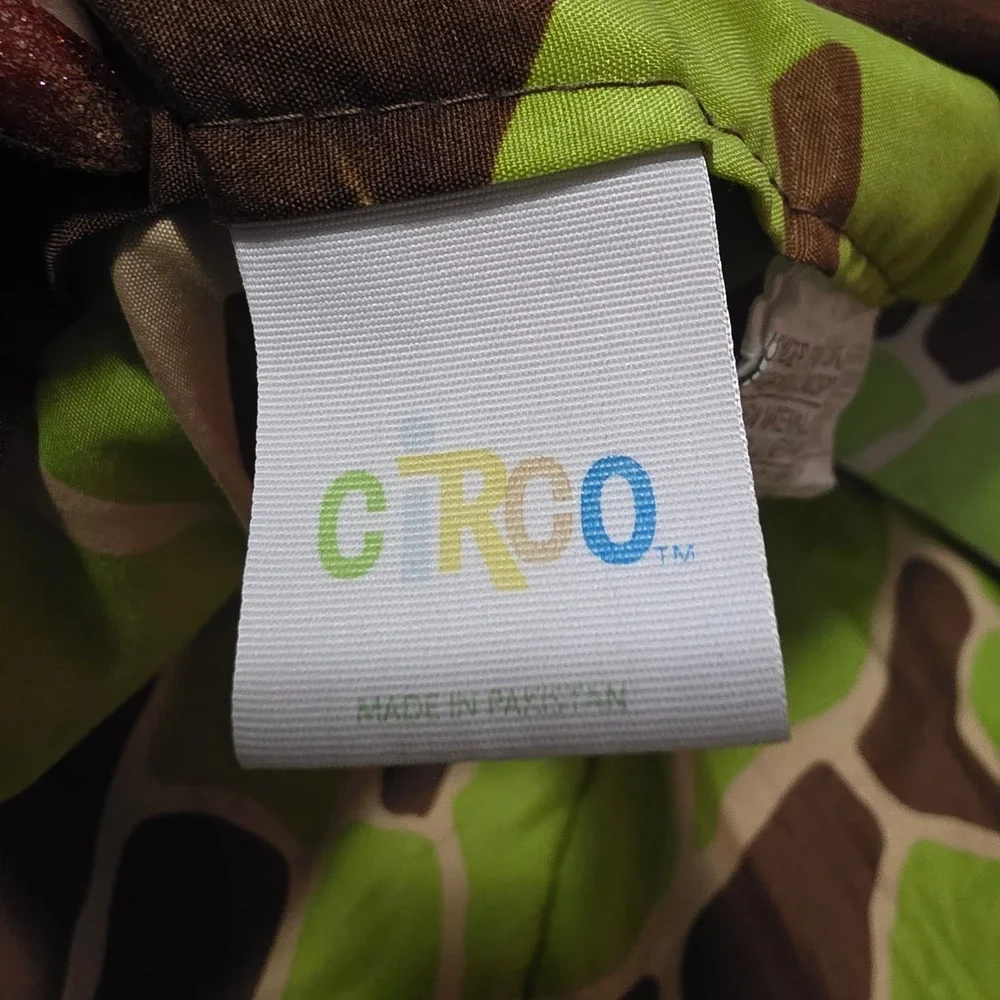Circo Jungle Safari Animal Print Reversible‎ Comforter Brown Green Lion Giraffe